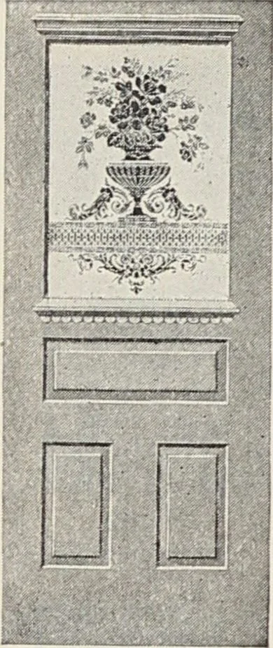 An illustration from Catalogue no. 15 from Chicago Millwork Supply Co., Chicago, U.S.A., manufacturers : doors, windows, mouldings, grilles, mantels, stairwork, etc., etc., 1906, leaf 42