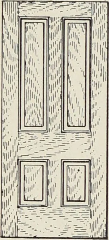 An illustration from Catalogue no. 15 from Chicago Millwork Supply Co., Chicago, U.S.A., manufacturers : doors, windows, mouldings, grilles, mantels, stairwork, etc., etc., 1906, leaf 44
