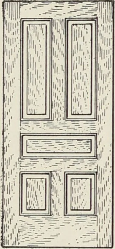 An illustration from Catalogue no. 15 from Chicago Millwork Supply Co., Chicago, U.S.A., manufacturers : doors, windows, mouldings, grilles, mantels, stairwork, etc., etc., 1906, leaf 44