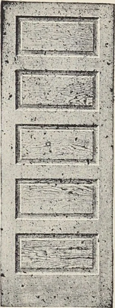 An illustration from Catalogue no. 15 from Chicago Millwork Supply Co., Chicago, U.S.A., manufacturers : doors, windows, mouldings, grilles, mantels, stairwork, etc., etc., 1906, leaf 47