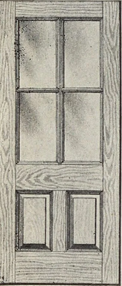 An illustration from Catalogue no. 15 from Chicago Millwork Supply Co., Chicago, U.S.A., manufacturers : doors, windows, mouldings, grilles, mantels, stairwork, etc., etc., 1906, leaf 48