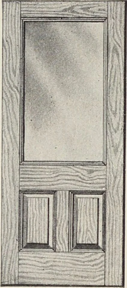 An illustration from Catalogue no. 15 from Chicago Millwork Supply Co., Chicago, U.S.A., manufacturers : doors, windows, mouldings, grilles, mantels, stairwork, etc., etc., 1906, leaf 48