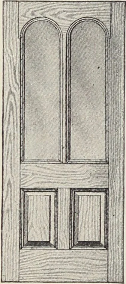 An illustration from Catalogue no. 15 from Chicago Millwork Supply Co., Chicago, U.S.A., manufacturers : doors, windows, mouldings, grilles, mantels, stairwork, etc., etc., 1906, leaf 48