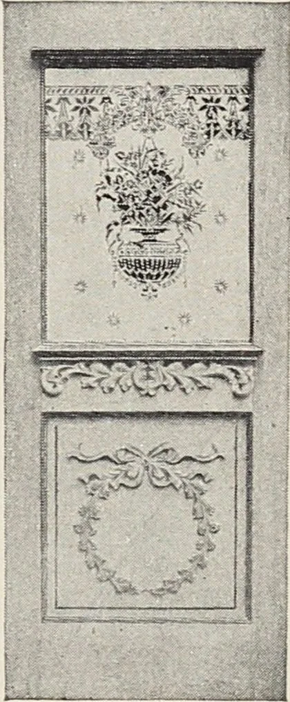 An illustration from Catalogue no. 15 from Chicago Millwork Supply Co., Chicago, U.S.A., manufacturers : doors, windows, mouldings, grilles, mantels, stairwork, etc., etc., 1906, leaf 49