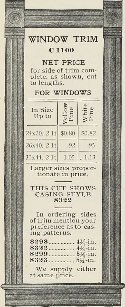 An illustration from Catalogue no. 15 from Chicago Millwork Supply Co., Chicago, U.S.A., manufacturers : doors, windows, mouldings, grilles, mantels, stairwork, etc., etc., 1906, leaf 68