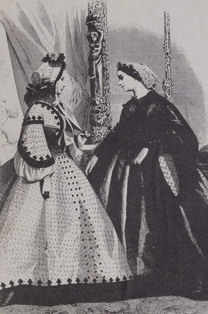 An illustration from Catalogue : Spring and Summer : of silks, dress goods, cloths, millinery (etc.), 1882, leaf 1