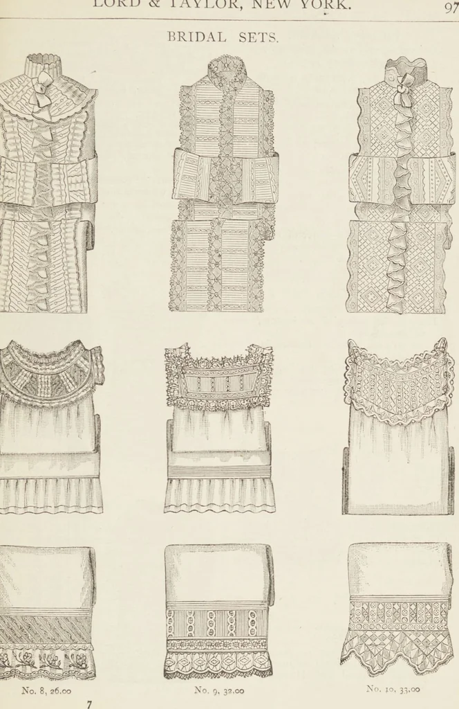 An illustration from Catalogue : Spring and Summer : of silks, dress goods, cloths, millinery (etc.), 1882, leaf 105