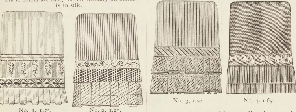 An illustration from Catalogue : Spring and Summer : of silks, dress goods, cloths, millinery (etc.), 1882, leaf 109
