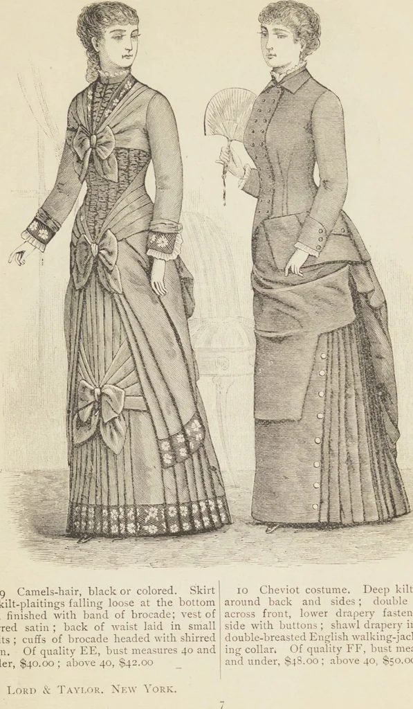 An illustration from Catalogue : Spring and Summer : of silks, dress goods, cloths, millinery (etc.), 1882, leaf 11