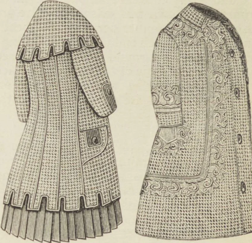 An illustration from Catalogue : Spring and Summer : of silks, dress goods, cloths, millinery (etc.), 1882, leaf 124