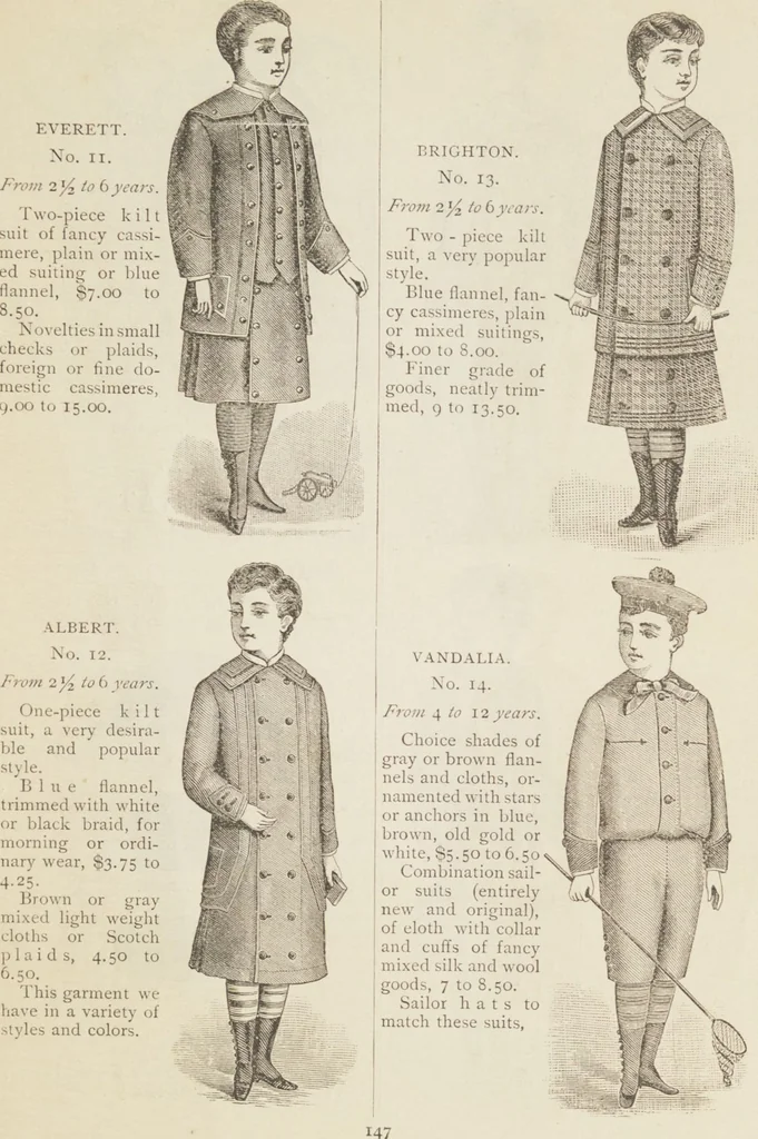 An illustration from Catalogue : Spring and Summer : of silks, dress goods, cloths, millinery (etc.), 1882, leaf 155