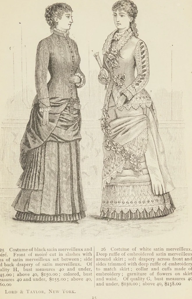 An illustration from Catalogue : Spring and Summer : of silks, dress goods, cloths, millinery (etc.), 1882, leaf 19