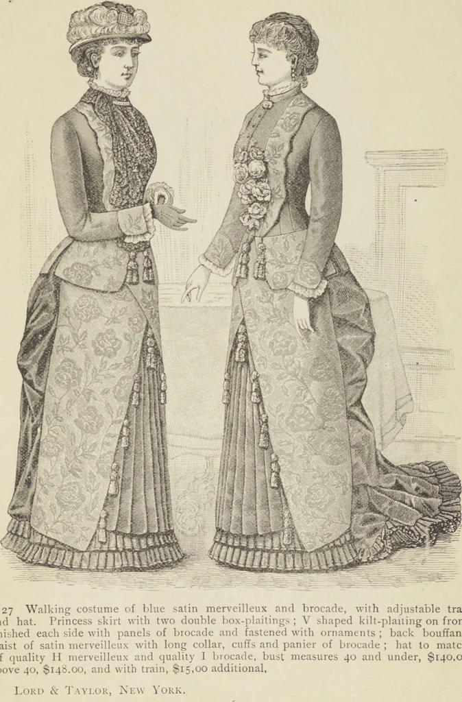 An illustration from Catalogue : Spring and Summer : of silks, dress goods, cloths, millinery (etc.), 1882, leaf 20