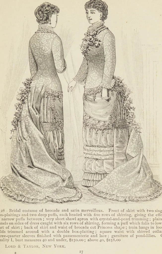 An illustration from Catalogue : Spring and Summer : of silks, dress goods, cloths, millinery (etc.), 1882, leaf 21