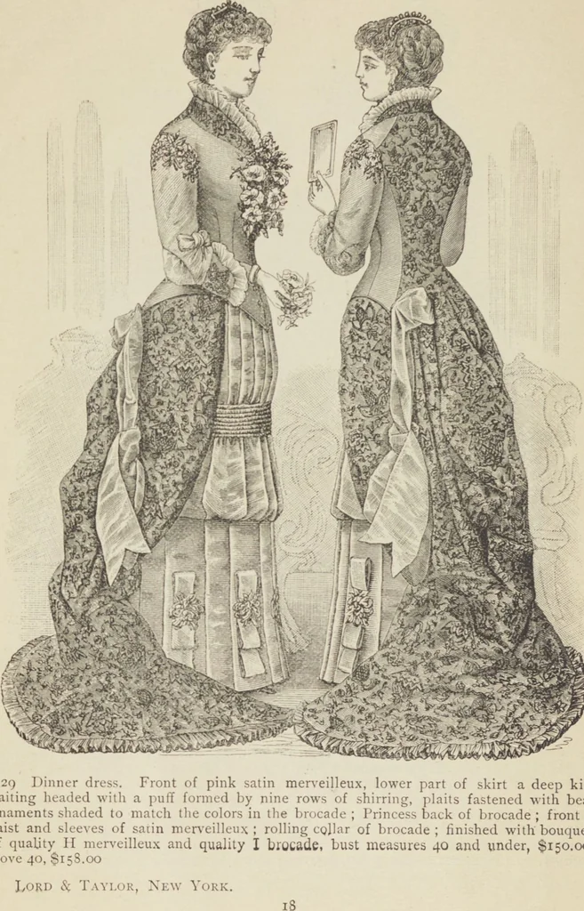 An illustration from Catalogue : Spring and Summer : of silks, dress goods, cloths, millinery (etc.), 1882, leaf 22