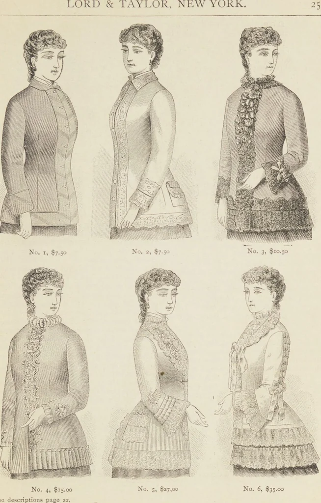 An illustration from Catalogue : Spring and Summer : of silks, dress goods, cloths, millinery (etc.), 1882, leaf 29