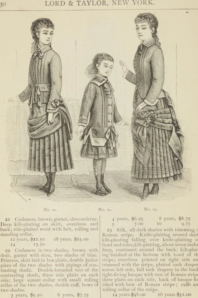 An illustration from Catalogue : Spring and Summer : of silks, dress goods, cloths, millinery (etc.), 1882, leaf 34