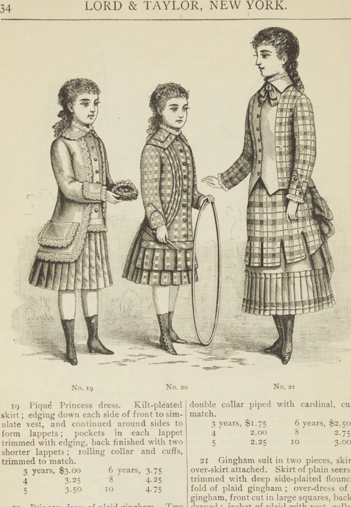 An illustration from Catalogue : Spring and Summer : of silks, dress goods, cloths, millinery (etc.), 1882, leaf 38