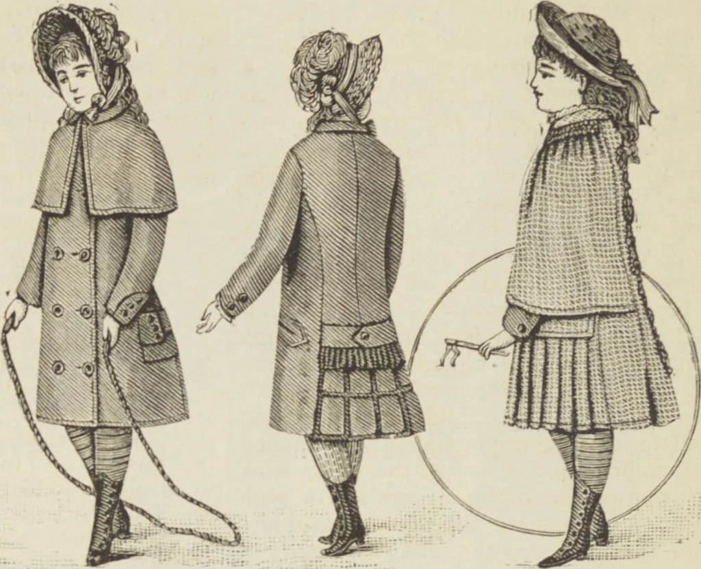 An illustration from Catalogue : Spring and Summer : of silks, dress goods, cloths, millinery (etc.), 1882, leaf 46