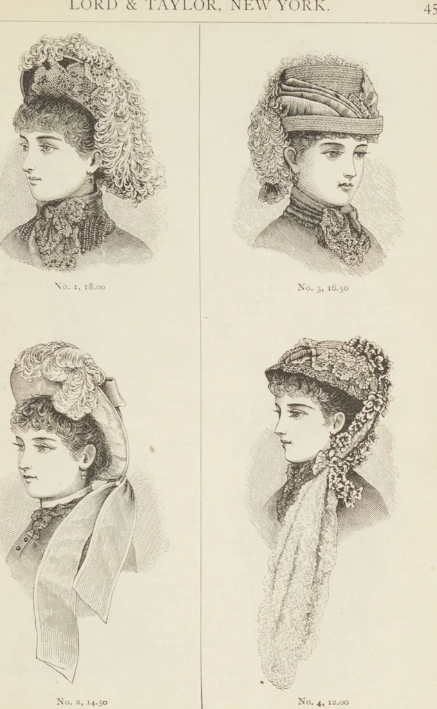 An illustration from Catalogue : Spring and Summer : of silks, dress goods, cloths, millinery (etc.), 1882, leaf 49