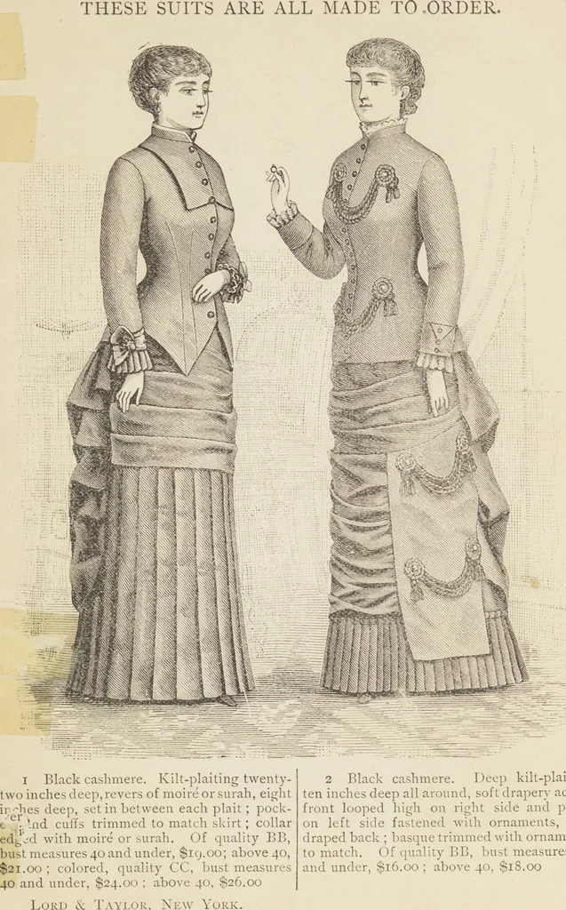 An illustration from Catalogue : Spring and Summer : of silks, dress goods, cloths, millinery (etc.), 1882, leaf 7