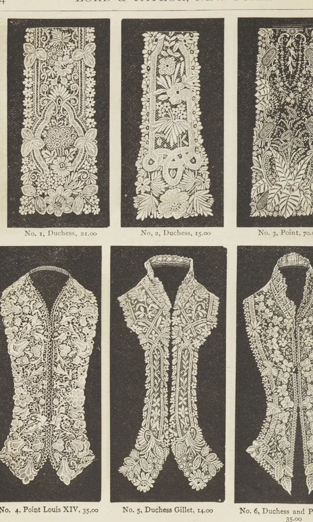 An illustration from Catalogue : Spring and Summer : of silks, dress goods, cloths, millinery (etc.), 1882, leaf 92