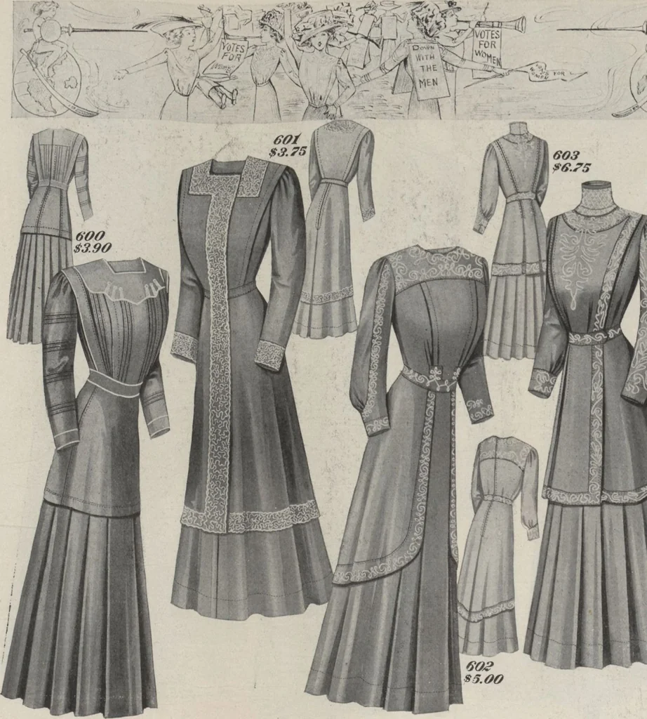 An illustration from The Gimbel book : Paris, London, and American styles, 1910, leaf 10