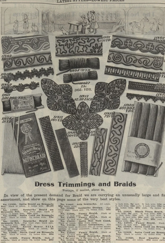 An illustration from The Gimbel book : Paris, London, and American styles, 1910, leaf 106