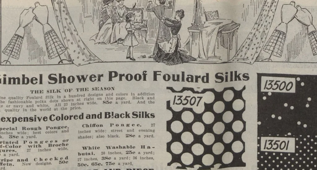 An illustration from The Gimbel book : Paris, London, and American styles, 1910, leaf 123