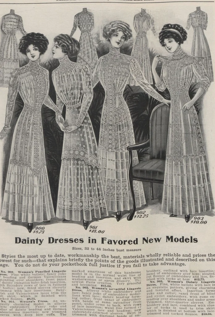An illustration from The Gimbel book : Paris, London, and American styles, 1910, leaf 13