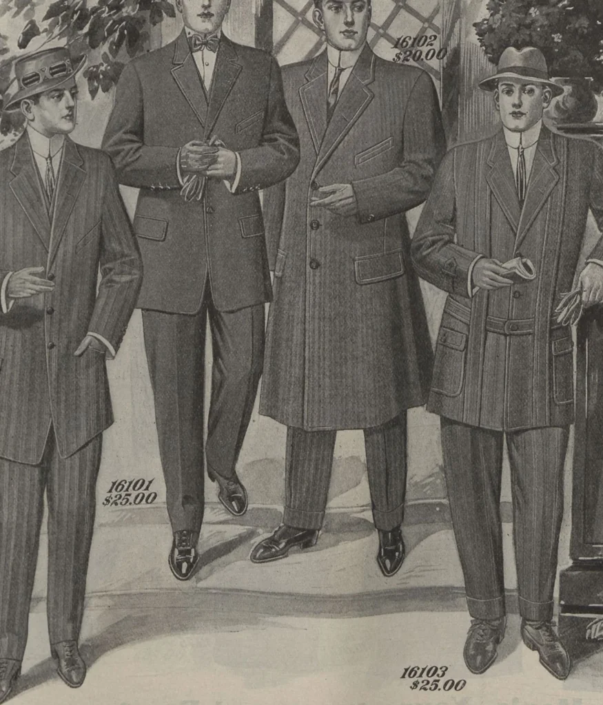 An illustration from The Gimbel book : Paris, London, and American styles, 1910, leaf 149