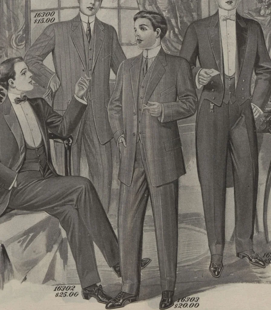 An illustration from The Gimbel book : Paris, London, and American styles, 1910, leaf 151