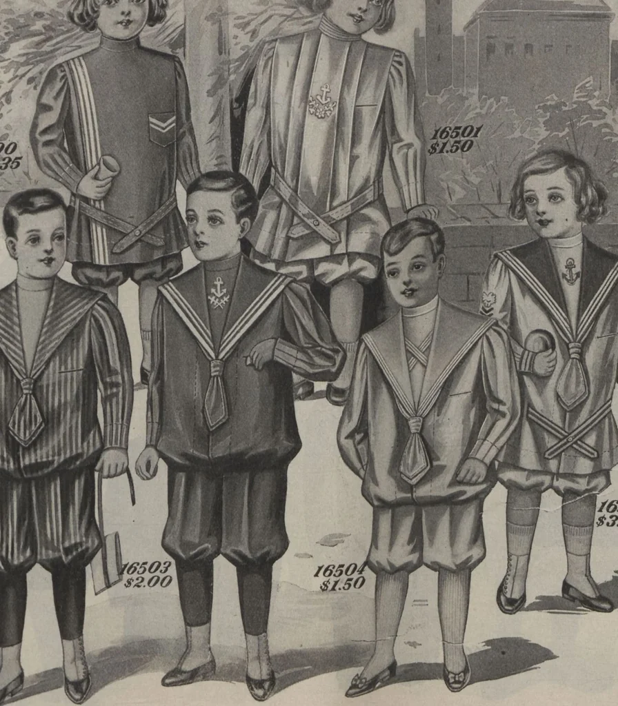An illustration from The Gimbel book : Paris, London, and American styles, 1910, leaf 153