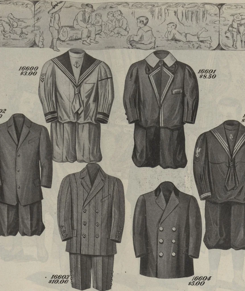 An illustration from The Gimbel book : Paris, London, and American styles, 1910, leaf 154