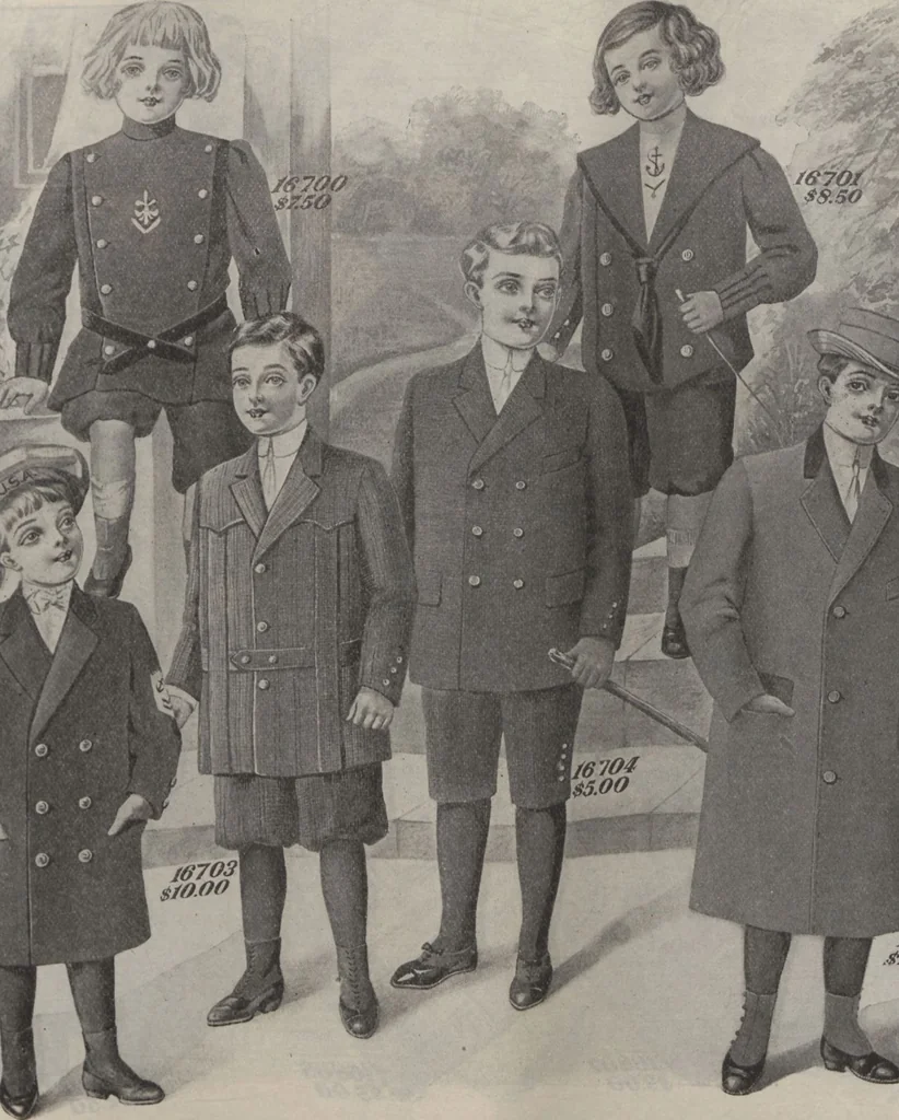 An illustration from The Gimbel book : Paris, London, and American styles, 1910, leaf 155