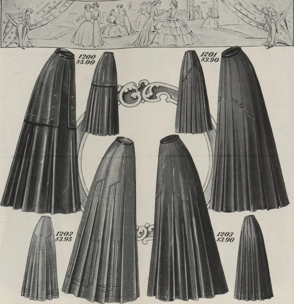An illustration from The Gimbel book : Paris, London, and American styles, 1910, leaf 16