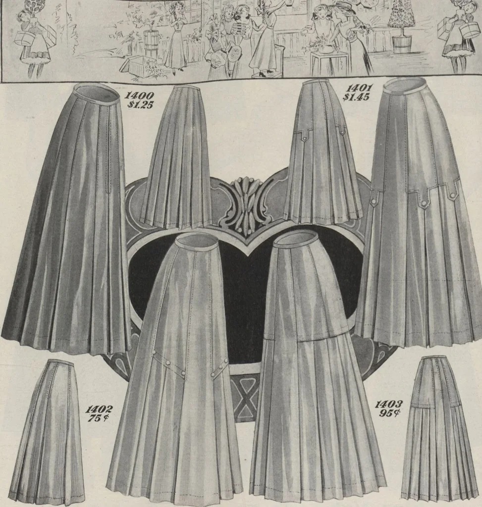 An illustration from The Gimbel book : Paris, London, and American styles, 1910, leaf 18