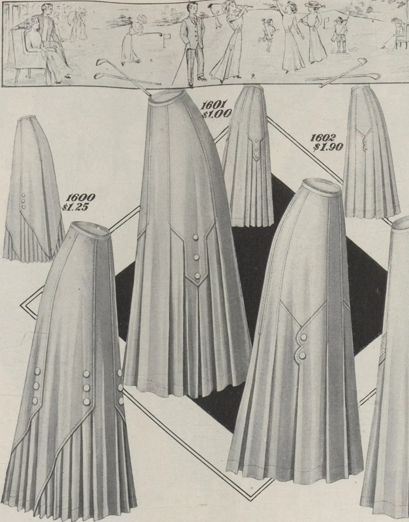 An illustration from The Gimbel book : Paris, London, and American styles, 1910, leaf 20