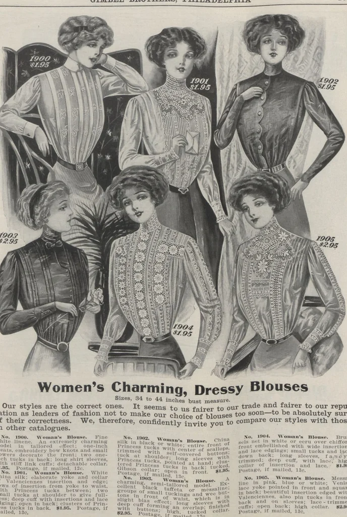 An illustration from The Gimbel book : Paris, London, and American styles, 1910, leaf 23