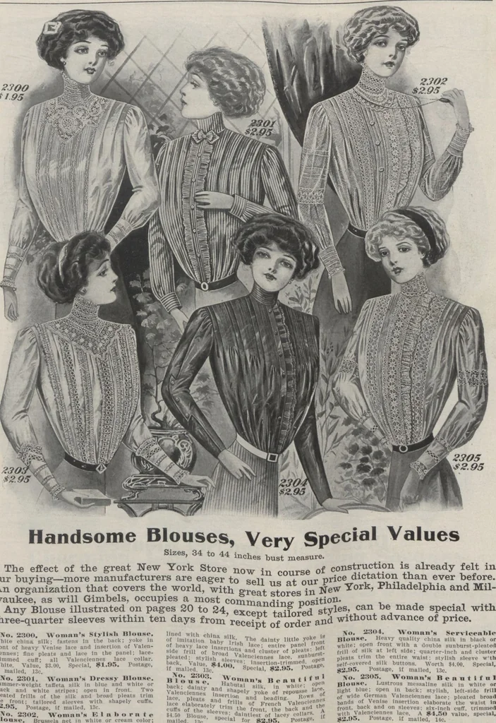An illustration from The Gimbel book : Paris, London, and American styles, 1910, leaf 27
