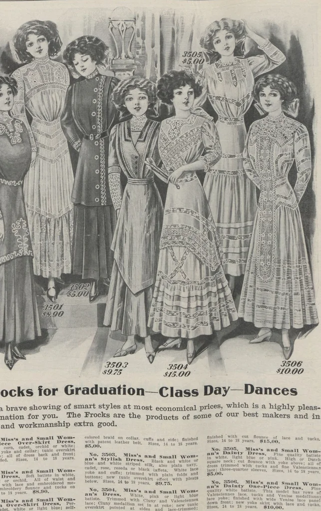 An illustration from The Gimbel book : Paris, London, and American styles, 1910, leaf 39