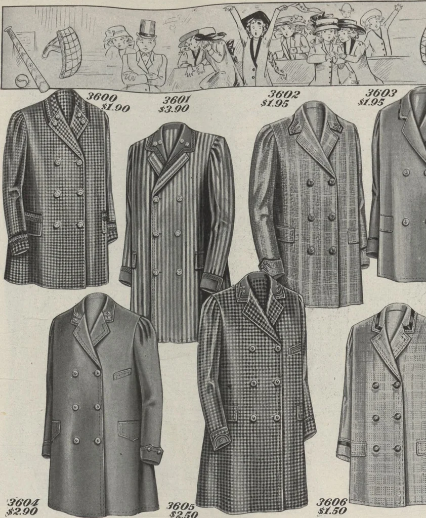 An illustration from The Gimbel book : Paris, London, and American styles, 1910, leaf 40