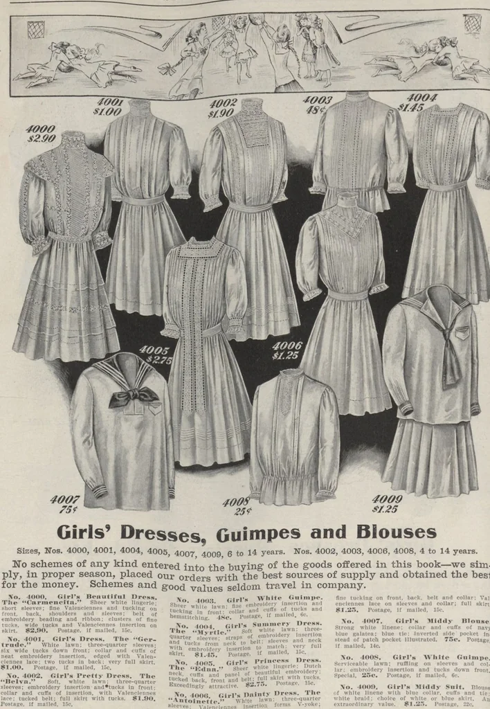 An illustration from The Gimbel book : Paris, London, and American styles, 1910, leaf 44