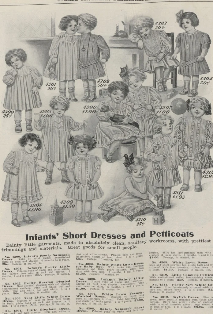 An illustration from The Gimbel book : Paris, London, and American styles, 1910, leaf 47