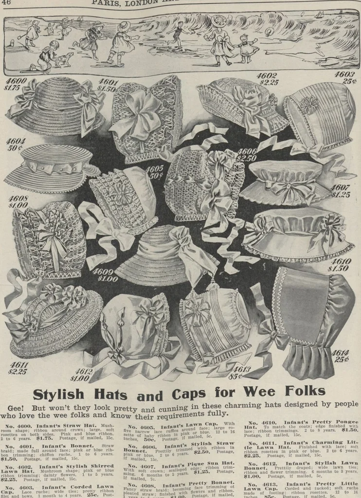 An illustration from The Gimbel book : Paris, London, and American styles, 1910, leaf 50