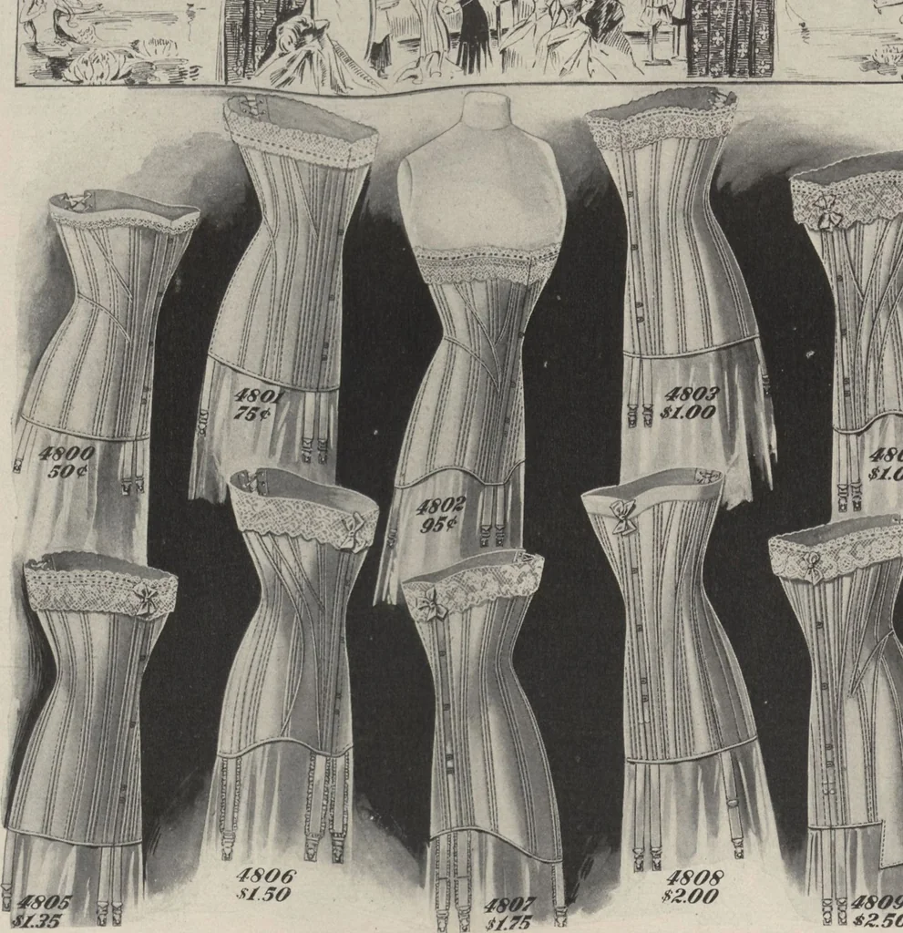 An illustration from The Gimbel book : Paris, London, and American styles, 1910, leaf 52