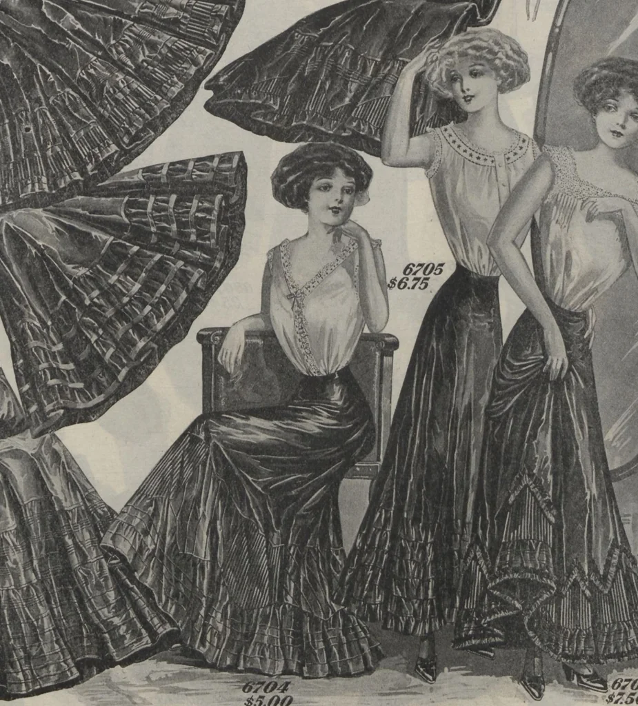 An illustration from The Gimbel book : Paris, London, and American styles, 1910, leaf 55