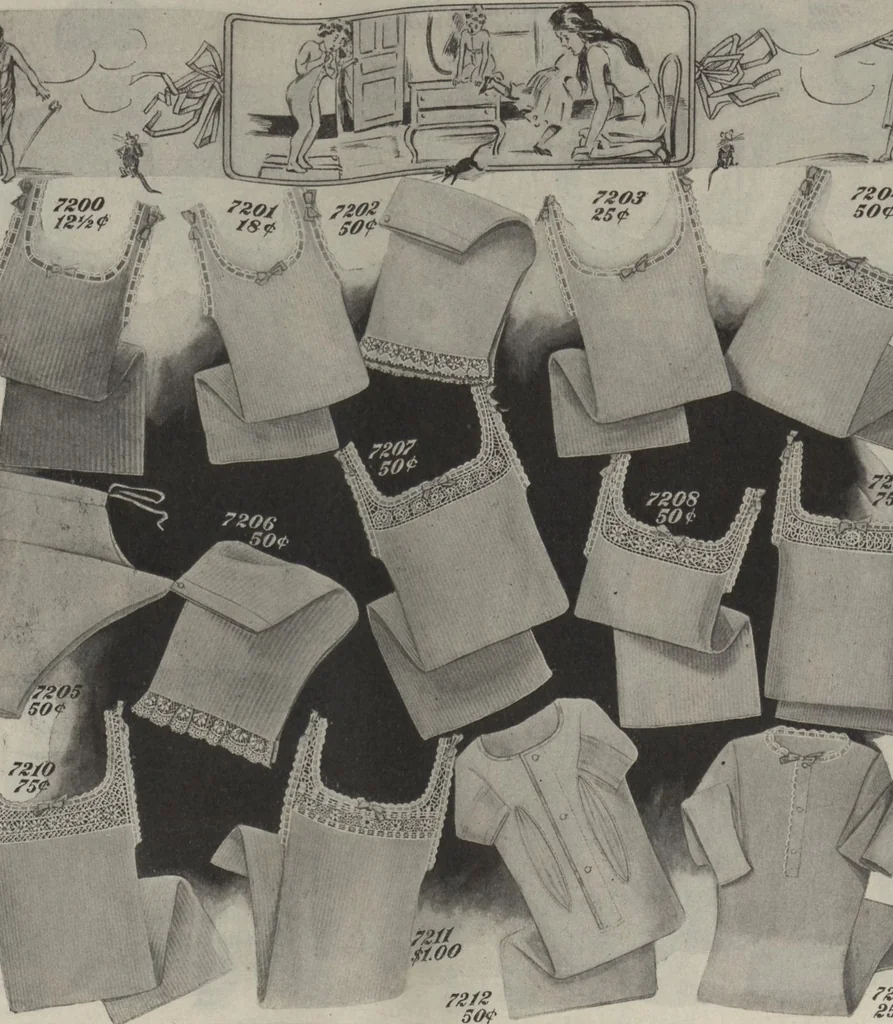 An illustration from The Gimbel book : Paris, London, and American styles, 1910, leaf 60