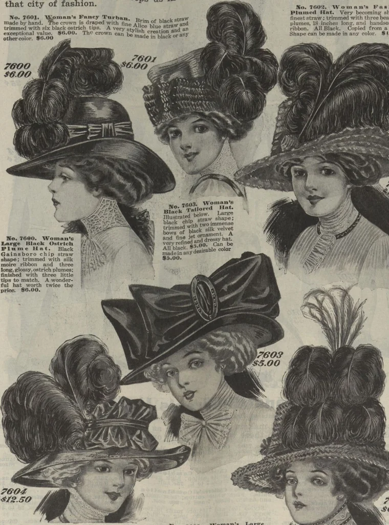 An illustration from The Gimbel book : Paris, London, and American styles, 1910, leaf 64