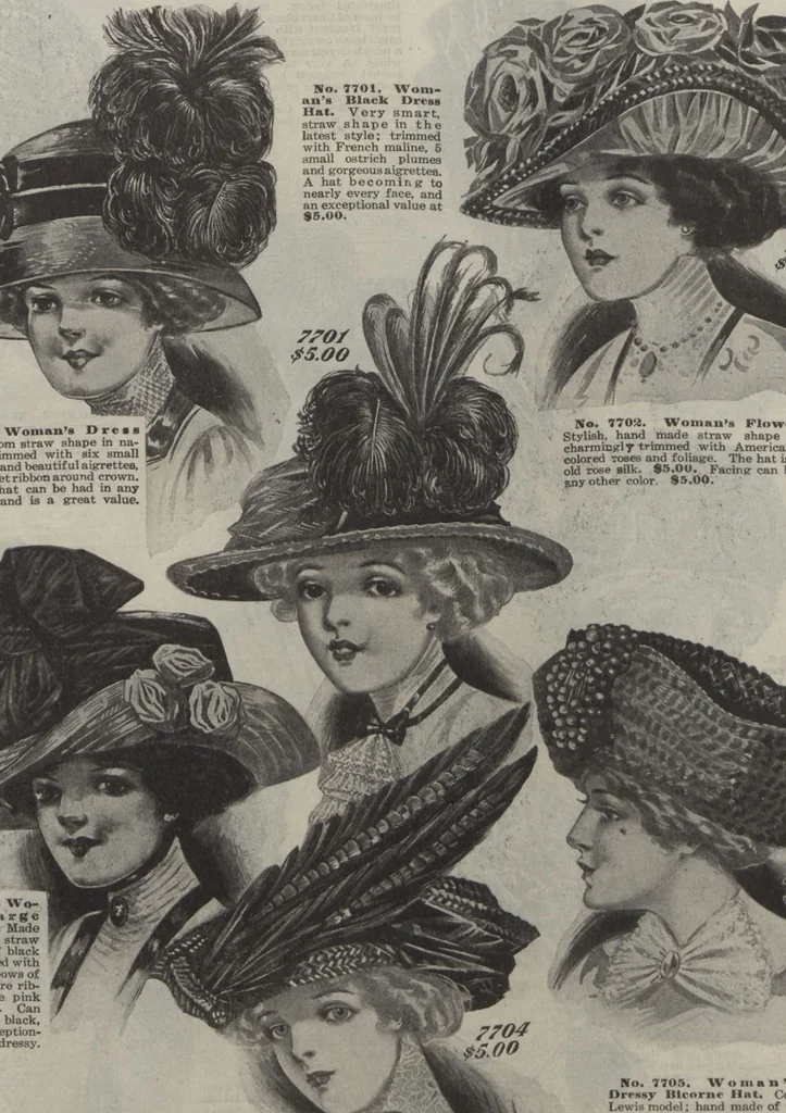 An illustration from The Gimbel book : Paris, London, and American styles, 1910, leaf 65